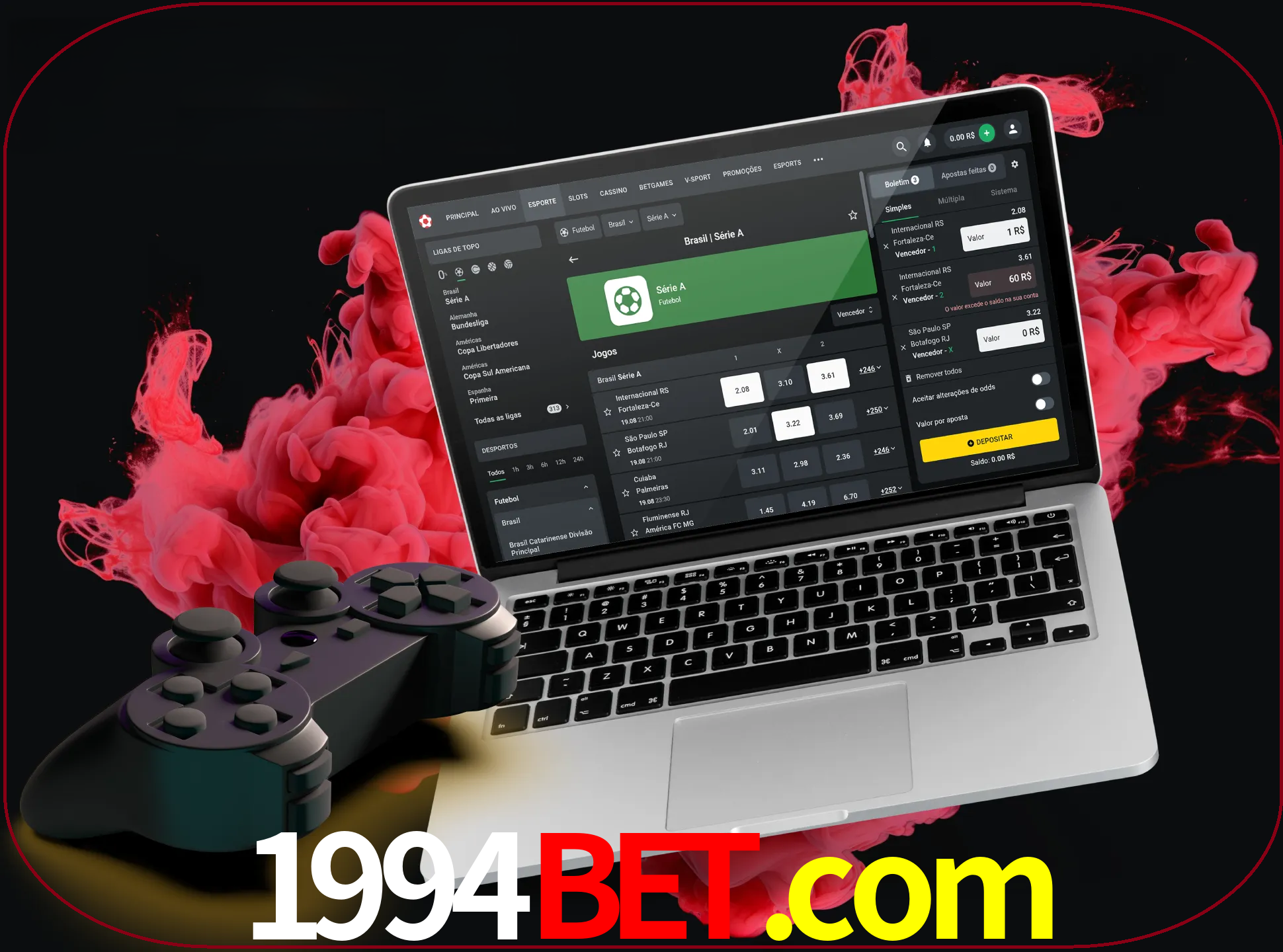 Visite a secção especial de jogos de vídeo em 1994bet para descobrir em que jogos pode apostar e ganhar muito dinheiro.